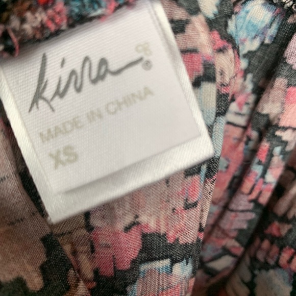 Kirra patterned color mini skirt. XS - Picture 3 of 5